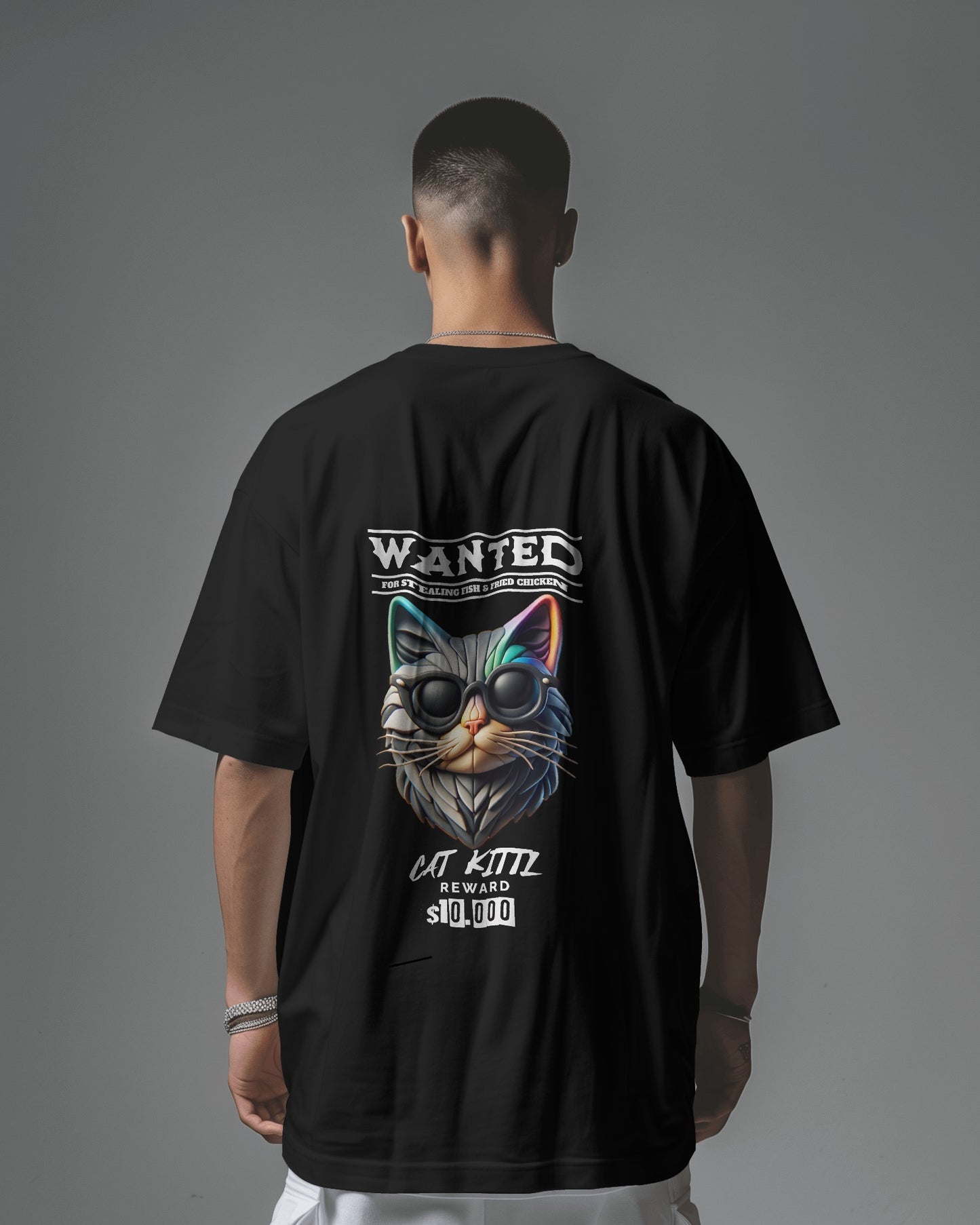 Wanted Cat Oversize T-shirt