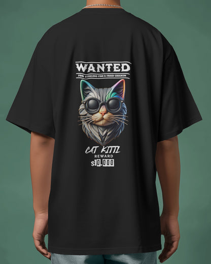 Wanted Cat Oversize T-shirt